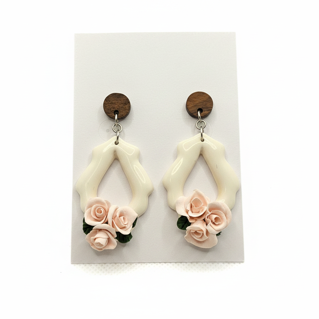 Primrose Rose Wave Earrings card shot