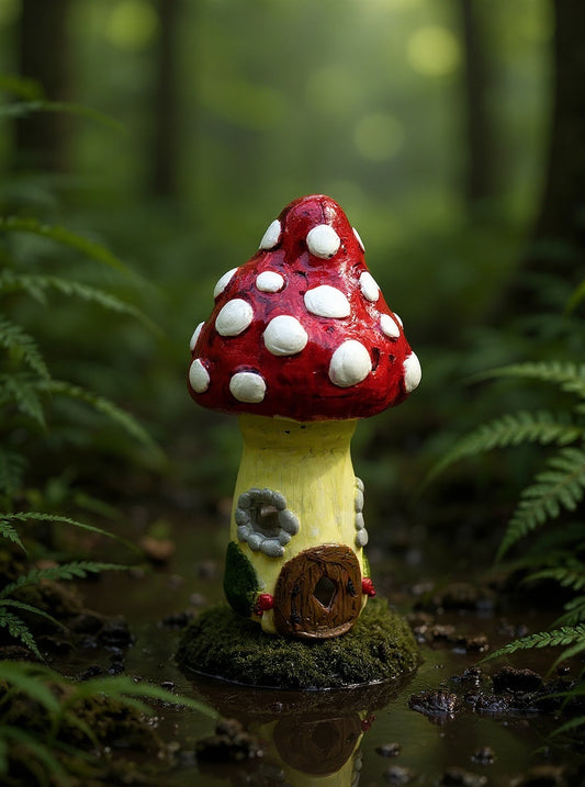 Fairy Toadstool Home with Light