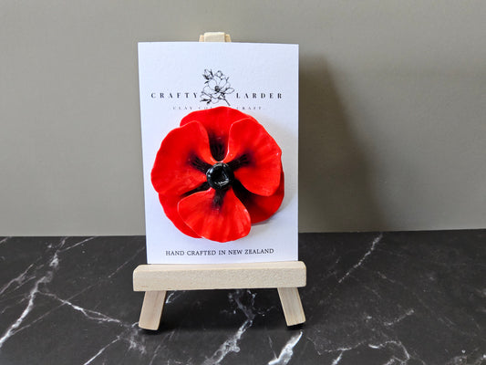 Black-Centred Poppy Pins
