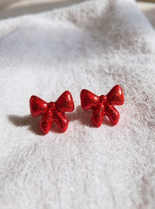 Scarlet Sparkle Bows