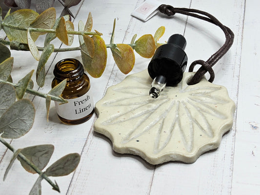 Fresh Linen Essential Oil Clay Diffuser