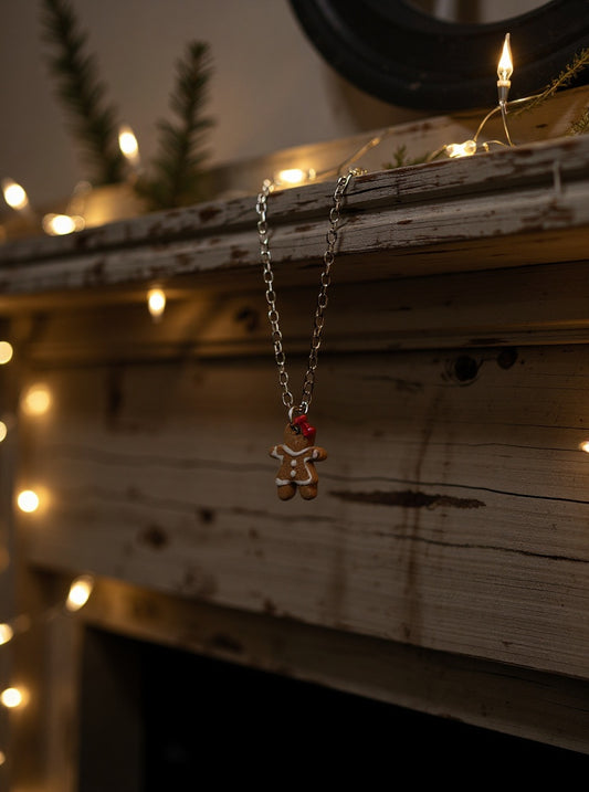 Mini Gingerbread Girl Necklace
