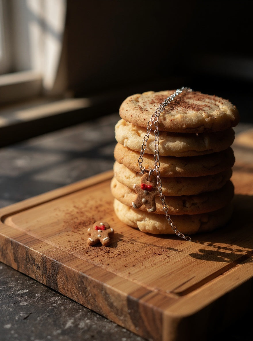 Mini Gingerbread Boy Necklace