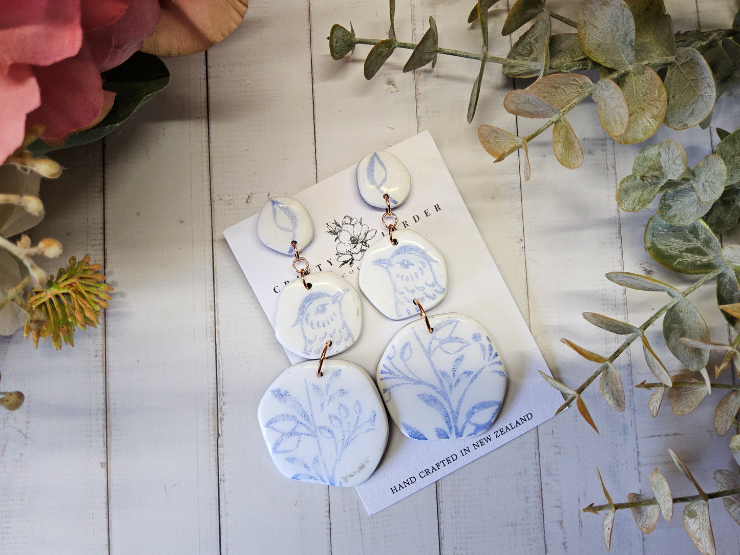 Bird & Flower Angled Rounds – Seconds