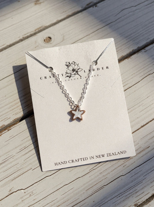 Mini Gingerbread Star Necklace