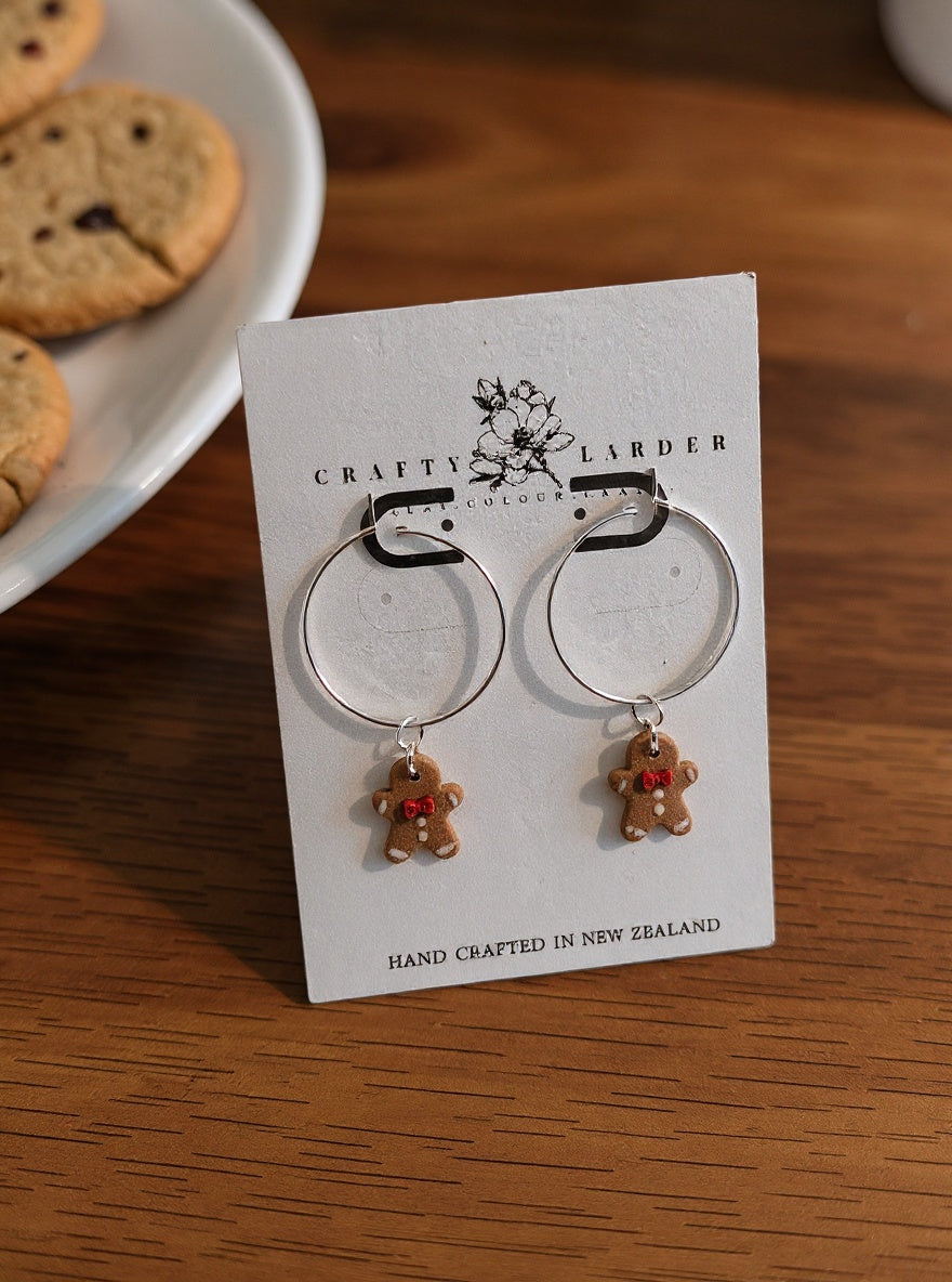 Mini Gingerbread Boy Hoops