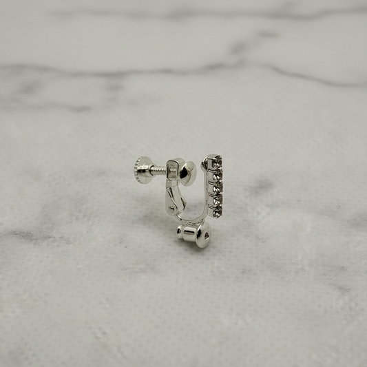 Silver rhinestone converter - angled