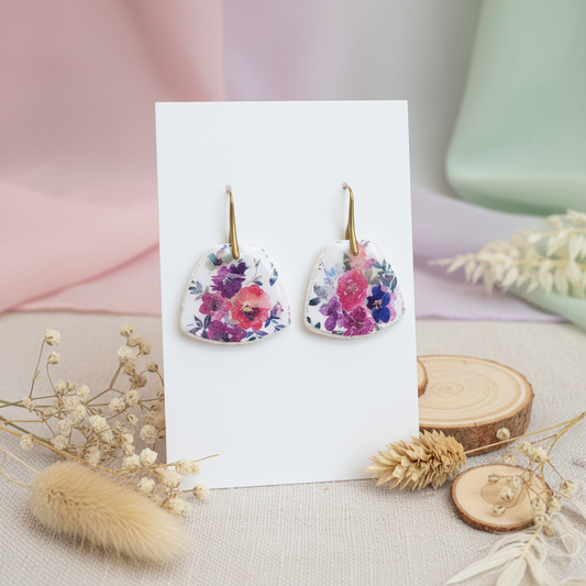 Garden Petal Drops displayed on white card with pastel gradient background and dried flower styling